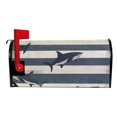 thumbnail image 2 of Yayeee Mailbox Cover Magnetic Standard Size Post Box Cover Wrap Decor, Dark Sharks, 2 of 9