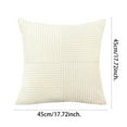 thumbnail image 2 of 18x18 Inch Corduroy Throw Pillow Covers Decorative Cushion Cases Soft Textured Farmhouse Boho Pillow Shams for Sofa Couch Living Room Bedroom Home Decor Modern Nordic Style, 2 of 4