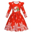 thumbnail image 1 of LUOGENLI Robe Enfant Noël Robes Filles Fête Danse Enfants Noël Robe Princesse Robe pour Filles Travail Rouge 7-8 Ans, 1 of 4