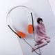 thumbnail image 3 of Auriculares supraaurales retro naranja,Auriculares estéreo con cable,Auriculares,Auriculares portátiles livianos con diadema ajustable,Electrónica, 3 of 5