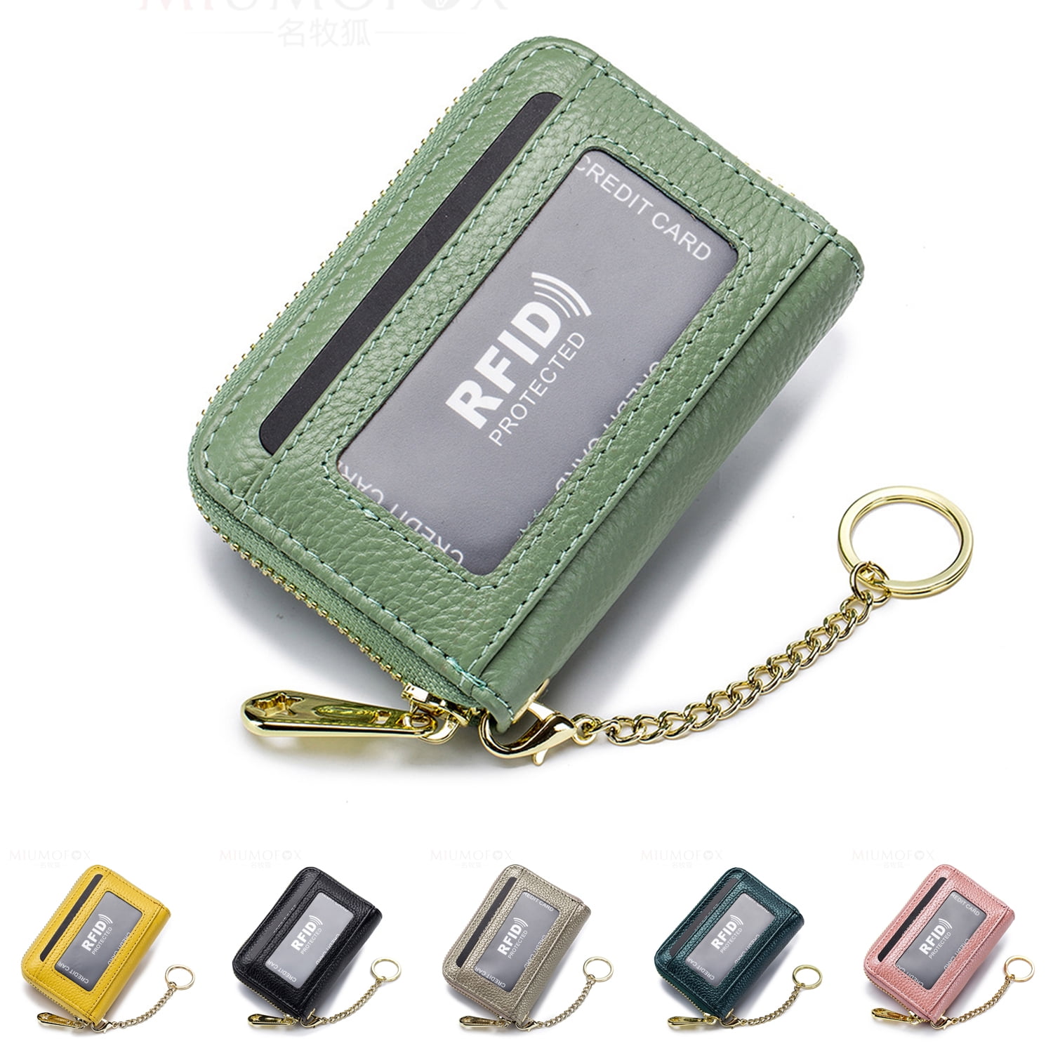 PU Leather Slim Antitheft Card Holder Cards Wallet Fashion Men Women