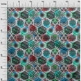 thumbnail image 3 of oneOone Cotton Poplin Twill Medium Blue Fabric Floral Sewing Craft Projects Fabric Prints By Yard 56 Inch Wide-NQ, 3 of 6