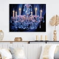 thumbnail image 2 of Designart "Mystical Radiance of the Chandelier" Chandelier Metal Wall Decor, 2 of 5