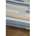 thumbnail image 6 of Linon Outdoor Washable Area Rug Collection, Ivory and Blue, 2' x 3', 6 of 7