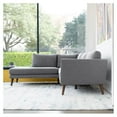 thumbnail image 5 of Beatrice Gray Microfiber Modern Living Room Left Facing Corner Sectional Sofa, 5 of 5