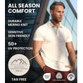 thumbnail image 5 of 𝗕𝗥𝗘𝗔𝗧𝗛𝗔𝗕𝗟𝗘 Merino.tech Men’s Polo Shirt Short Sleeve - Merino Wool Moisture Wicking Odor Resistant Performance Polo, 5 of 10