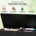 thumbnail image 4 of Homall 230 Gallon Outdoor Resin Deck Box ,Lockable, with Side Handles & Hydraulic Rod, Ideal for Patio, Garden, Poolside, 4 of 7
