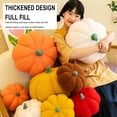 thumbnail image 4 of KCEHTA Pumpkin Throw Pillow, Pumpkin Shaped Pillow, Fall Pumpkin Pillow, Halloween Pumpkin Pillows Decorative Throw Pillows, Plush Pumpkin Pillow for Couch Sofa Living Room Bedroom Decor, 4 of 7