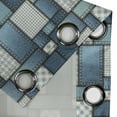 thumbnail image 5 of Ambesonne Colorful Grommet Curtain, Denim Sewings, 50" x 54", Pale Blue Blue, 5 of 6