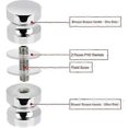 thumbnail image 3 of Set of 2 Push-Button Shower Cabin Handles, Stainless Steel, 3 of 5