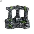thumbnail image 2 of Ludlz Aquarium Resin Craft Antique Relic Pillar Cave Shrimp Hiding Fish Tank Ornament, 2 of 7