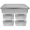 thumbnail image 4 of Condiment Box Compartment Snack Container Stainless Steel Garnish Station For Bartending, 4 of 6