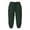 Dark Green, variant on lnmuld Kids Girls Solid Textured Capri Jogger Pants Elastic Drawstring Waist Side Pocket Cropped Pants for Summer Color:Navy,Size:6-7 Years