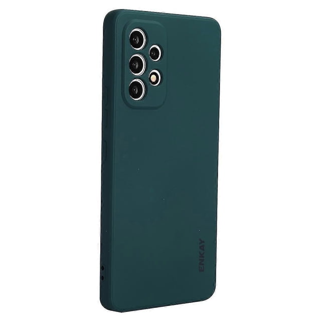 Estuche líquido Yuxing para Samsung Galaxy A53 5G Verde oscuro Estilo B
