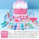 thumbnail image 1 of Juego de juguetes de médico para niños, casa de juegos para niños y bebés, herramienta de inyección para niñas, caja de medicinas de simulación de madera, estetoscopio, 1 of 5