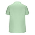 thumbnail image 4 of QATAINLAV Mens Dress Shirts Casual Button Down Short Sleeve Shirt Office Business Work Tops Summer Solid Beach Vacation Clothes Green S Ofertas Flash Del Dia, 4 of 7
