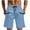 Light Blue, variant on hotojiny Men's Cargo Shorts Big and Tall Drawstring Wide Leg Athletic Shorts Casual Elastic Waist Workout Short Pants with Pockets
