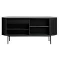 thumbnail image 6 of Unique Furniture Contemporary Sliding Doors Sideboard with Black Oak, 6 of 12