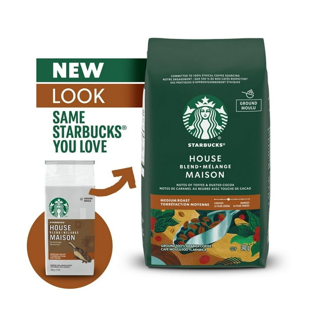 STARBUCKS House Blend Medium Roast Ground Coffee, 340g - Walmart.ca