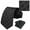Plaid Black, variant on Neckties for Men Classic Handkerchief Ties Formal Business Tie with Pocket Square Set Wedding Party