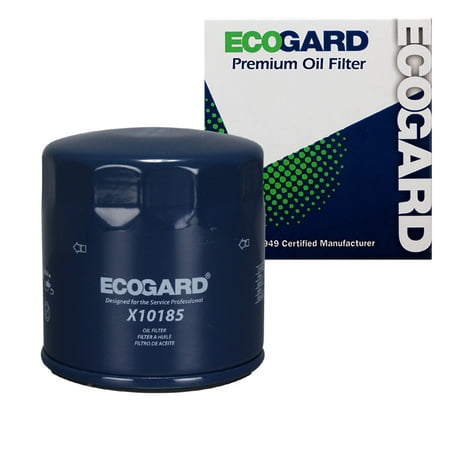 ECOGARD X10185 Spin-On Engine Oil Filter for Conventional Oil - Premium Replacement Fits Volkswagen Jetta / Audi A3 Sportback