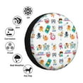 thumbnail image 4 of Naloa Hello Summer Cat PVC Leather Spare Tire Wheel Cover for Car Truck SUV Camper Trailer Universal Fit many size17 inch, 4 of 6