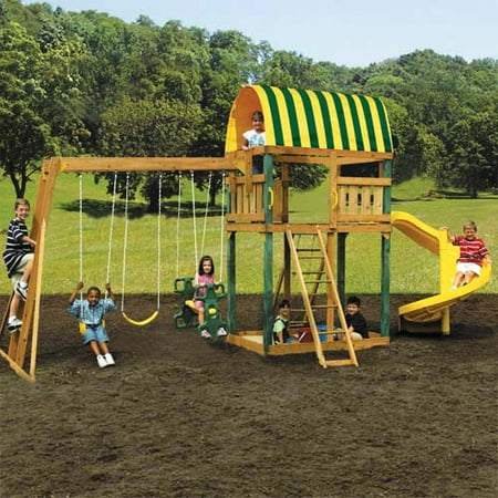 Hedstrom Cedar Rocky Wood Gym Set
