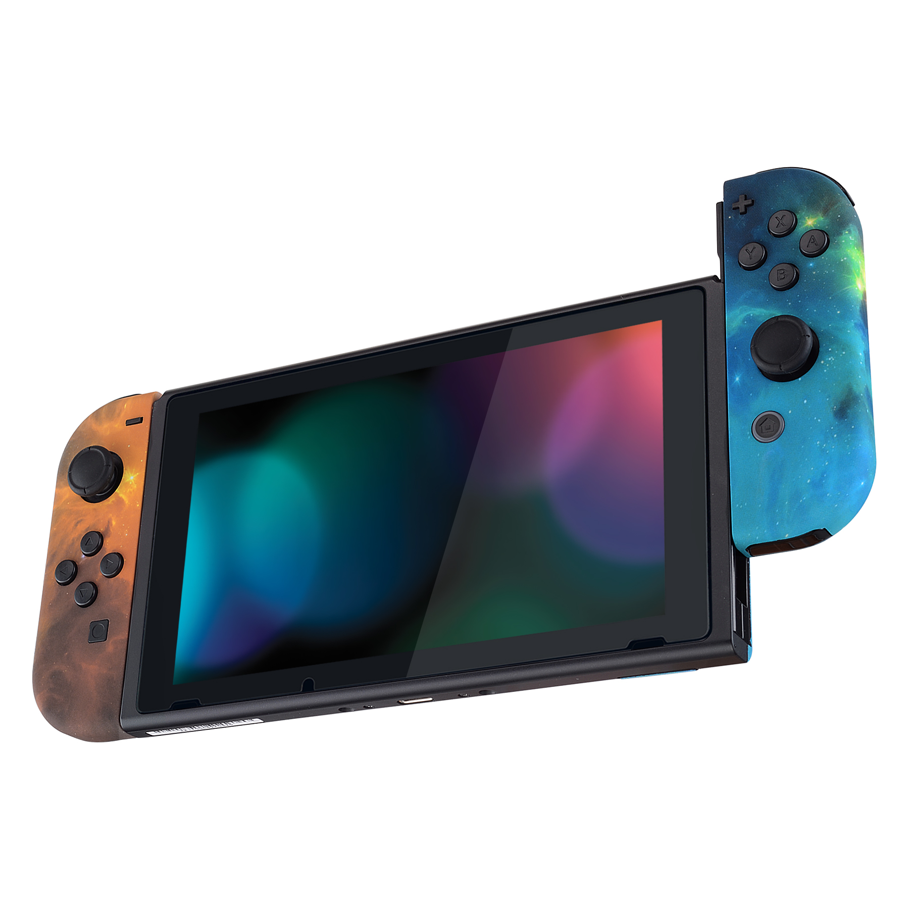 eXtremeRate Soft Touch Grip Surreal Lava Joycon Handheld