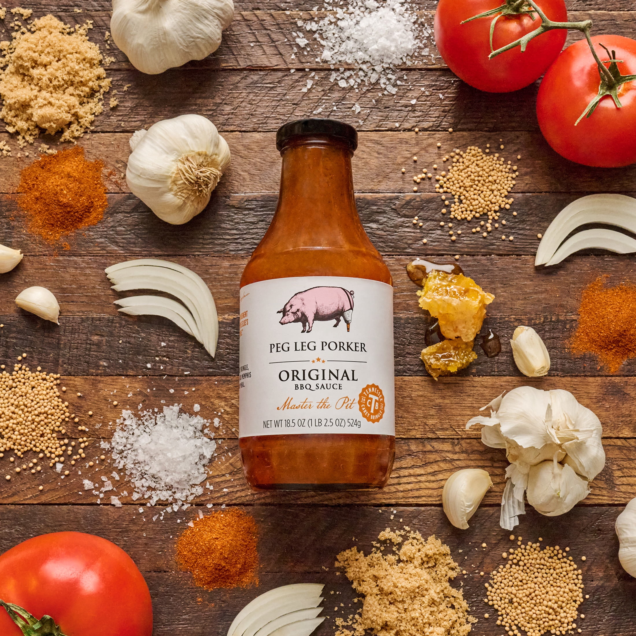 Peg Leg Porker Original BBQ Sauce, 18.5 oz Bottle