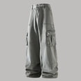 thumbnail image 2 of TIANZEN Washed Denim Casual Pants For Comfortable Relaxed Fit Trousers With Classic Style Foam Foam, 2 of 4
