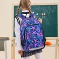 thumbnail image 7 of FORMRS Unisex School Backpack 17" Student Travel Bag with Laptop Compartment, Neon Pink Starfish, 7 of 7