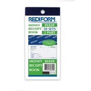 Rediform, 50 Set Money Receipt 2/Part Collection Forms, 1 Each, White,Yellow, RED8L820