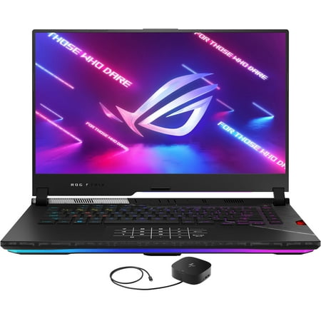 ASUS ROG Strix SCAR 15 Gaming/Entertainment Laptop (Intel i9-12900H 14-Core, 15.6in 240Hz 2K Quad HD (2560x1440), GeForce RTX 3080 Ti, Win 11 Pro) with G2 Universal Dock