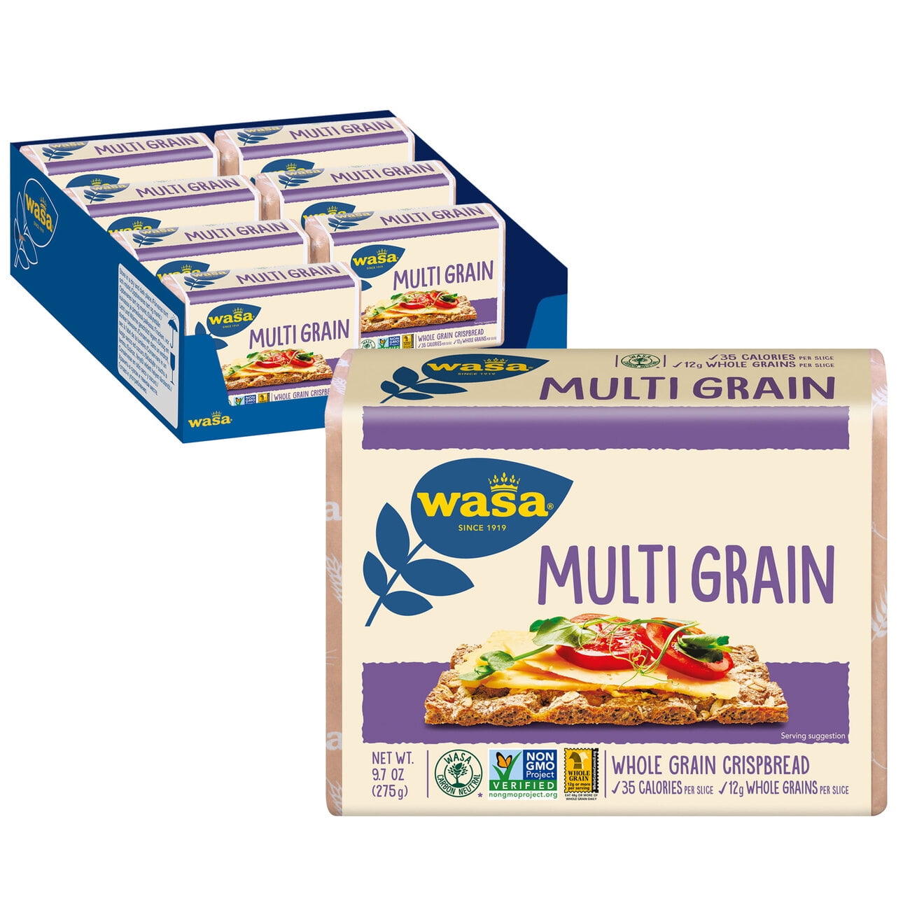 Wasa Multi Grain - 9.7 ounce each -- 12 per case. 