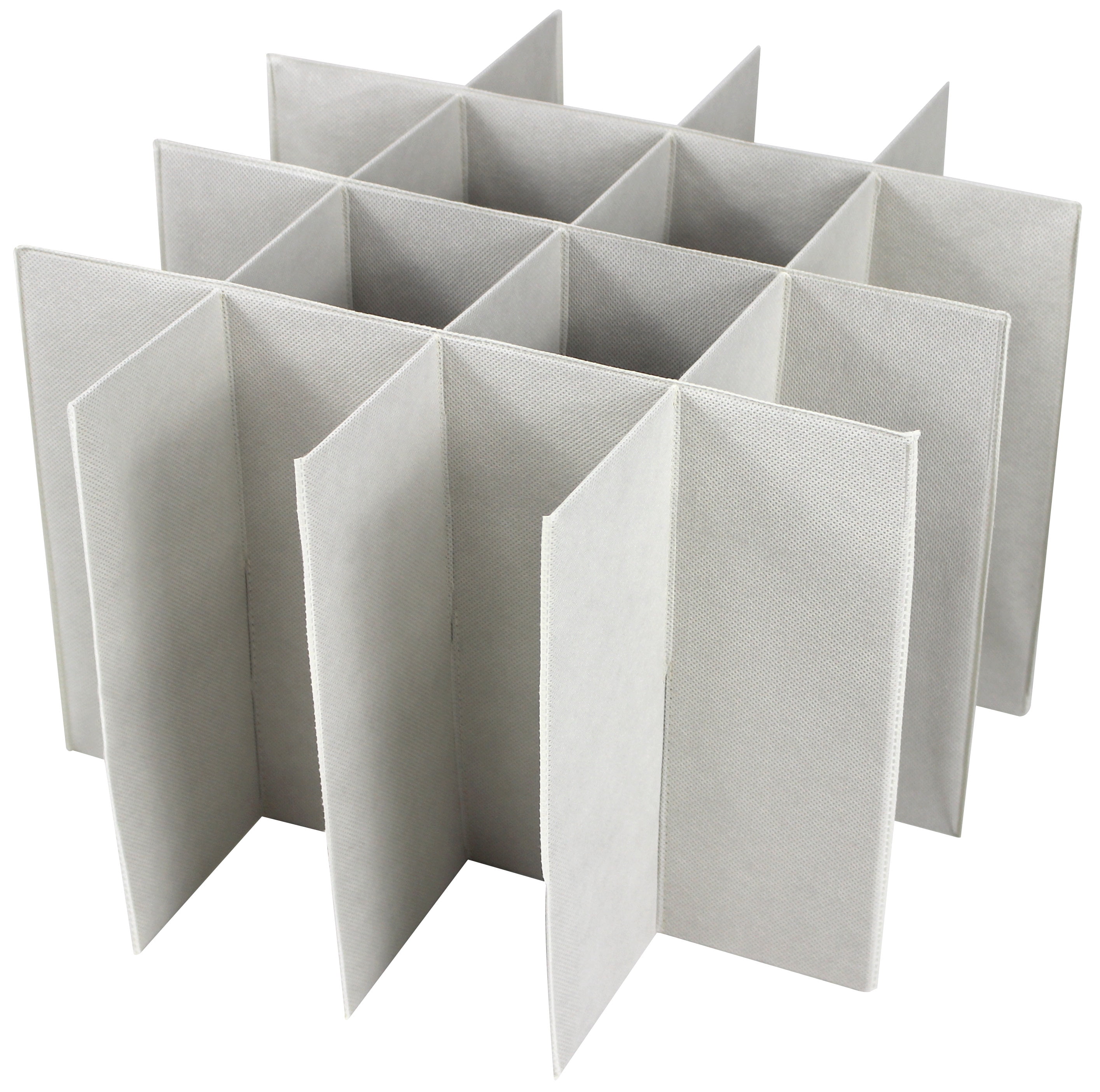 Mainstays Canvas 16 Pair Closet Storage Shoe Organizer Bin with Lid