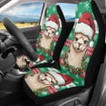thumbnail image 3 of Xoenoiee Alpaca Christmas Snowflake Print Car Seat Covers Front Seats Only High Back Stretch Vehicle Bucket Seat Cover Auto Protector Driver Seat Covers, 3 of 6