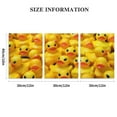 thumbnail image 3 of Shadudu Rubber Ducks Canvas Wall Art Decor Triptych 12x16 inches for Living Room Bedroom Office, Unframed 12"x16"x3pcs, 3 of 6