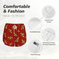 thumbnail image 4 of Gukieu Hohey Bee Golden Print Women's Sports Shorts with Drawstring Elastic Waistband for Running, Yoga, Fitness-Medium, 4 of 7