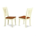 thumbnail image 2 of AVPL7-WHI-W 7 Pc set Dinette Table featuring Leaf and 6 Wood Dinette Chairs in Buttermilk and Cherry, 2 of 2