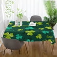 thumbnail image 5 of Coolnut 60" 60" Rectangle Tablecloth, 60"x60" St.Patrick's Day Clover Tablecloth Waterproof Anti-Shrink Soft and Wrinkle Resistant Decorative Fabric Table Cover for Outdoor Picnic/Kitchen Dining, 5 of 7