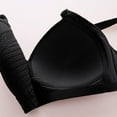thumbnail image 6 of Seamless Bras Women No Underwire Bra Feature V-Neck Molded Bra Style W-1338 Black 42, 6 of 7