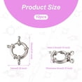 thumbnail image 3 of U8MO 10pcs 304 Stainless Steel Spring Ring Clasps Close Ring Jewelry Making 23x14mm, 3 of 7