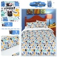 thumbnail image 5 of PiccoCasa 3 Piece Polyester Kids Duvet Cover Set Monsters Pattern Full Multicolor, 5 of 6