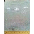 thumbnail image 2 of 4mm Shiny Holographic Flat Circle Trans on Bright Colorful Stretch Polyester Spandex Fabric by The Yard (White/Silver), 2 of 3