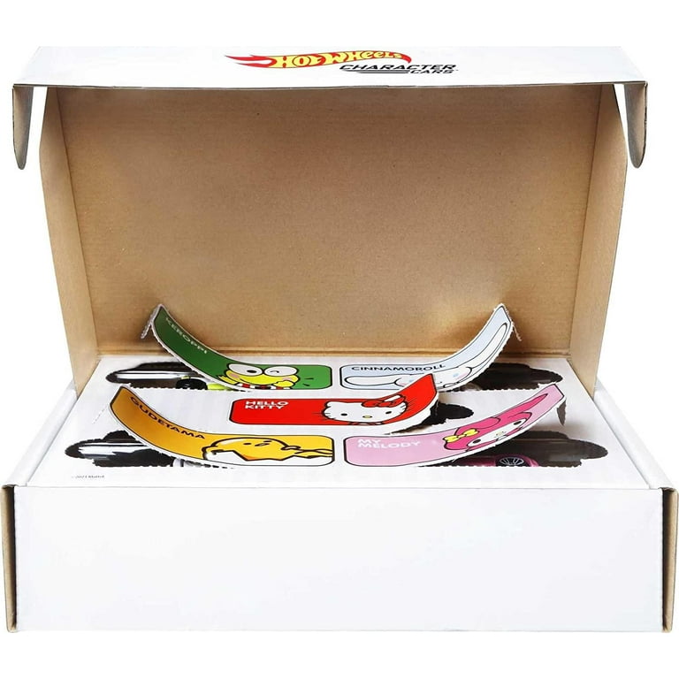 Hot Wheels Sanrio Character Toy Cars Pack of 5, Including Hello