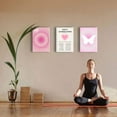 thumbnail image 6 of Pink Canvas Wall Art Set of 3 - Abstract Halo Angel Number Positive Energy Motivational Wall Decor - Ideal for Living Room, Bedroom, Apartment - Clean Girls Room Decoration - Frames 12x16'''', 6 of 6