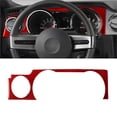 thumbnail image 2 of Real Bright Soft Car Interior Carbon Fiber Sticker Decoration15Pcs Red Carbon Fiber Full Interior Kit Cover For Ford Mustang 2005-2009Auto Car Protection Interior Accessories, 2 of 8