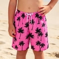 thumbnail image 5 of Lullu Boys Hawaii Beach Swim Trunks with Compression Liner Quick Drying Swim Shorts, 5 of 8