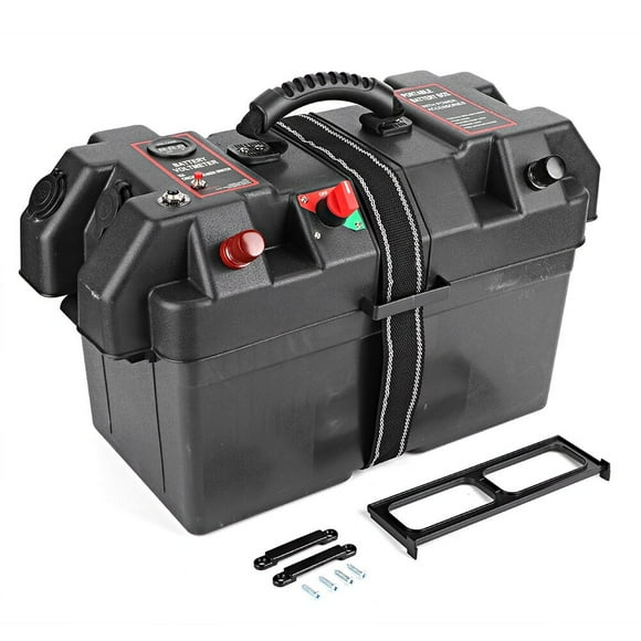 Oubit Motor Power Battery Box,Plastic Minnkota Trolling Motor Motor Power Center Station Motor Battery Box Highly Versatile
