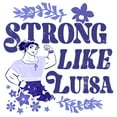 thumbnail image 2 of Junior's Encanto Strong Like Luisa Ornate Flower  Graphic Tee White Small, 2 of 3